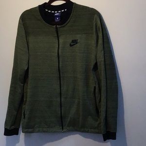 Nike Sportswear Advance 15 Men's Knit Bomber Jacket green Large